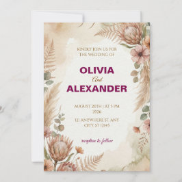 Convites Create Your Own Bohemian Wedding Invitations