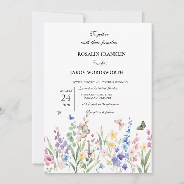 Convites Create Your Own wedding Invitation card (Frente)