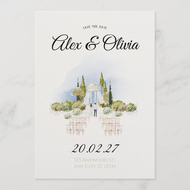 Convites Creative Romantic Wedding Invitation – Personalize (Frente)