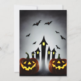 Convites Creepy Jack o' Lanterna Festa do Halloween Bash