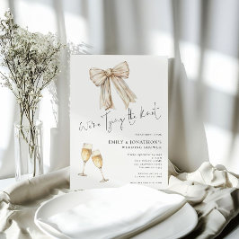 Convites Creme Arco Somos Chá de casamento Casando