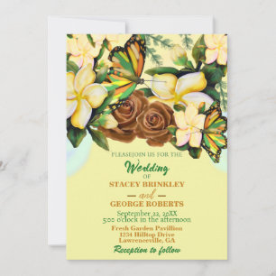 Convites Creme Boho-Wildflower Wedding