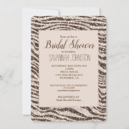 Convites Creme castanho-esbranquiçado Zebra-relva