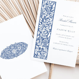 Convites Creme de Chá de panela Floral Elegante