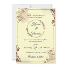 Creme Ornamental e Casamento outono Borgonha Convi
