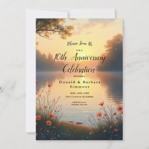 Convites Crepúsculo à Beira do Lago Murmúrios junto à Água