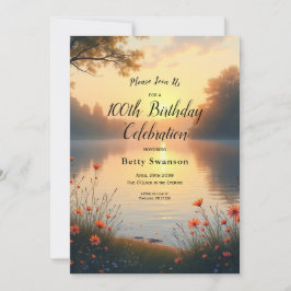 Convites Crepúsculo à Beira do Lago Murmúrios junto à Água