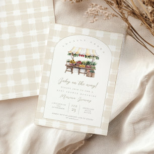 Convites Crescido com chá de fraldas de Mercado de Amor