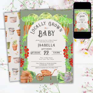 Convites Crescido Localmente, Churrasco Verde de Bebê no Me