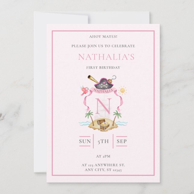 Convites Crestamento Pirata (Frente)