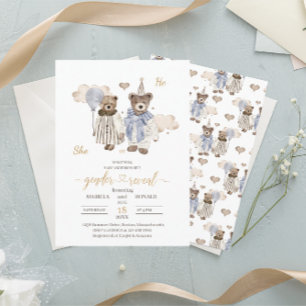Convites Criador de aquarela ou sexo feminino revelam bebê