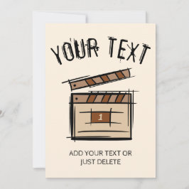 Convites Criador de filmes, ator, diretor de cinema, ideia