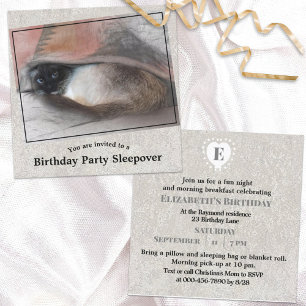 Convites Criança: Costume Aniversário Siamese Kitten Sleepo