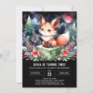 Convites Crianças Adoráveis Fox Birday