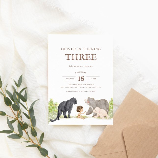 Convites Crianças Aniversário Selvagem - Aniversário dos Am (Criador carregado)