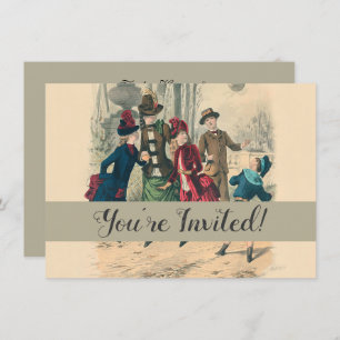 Convites Crianças Antigas Familiares Vitorianas