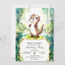 Crianças Aquarela Outro Aniversário