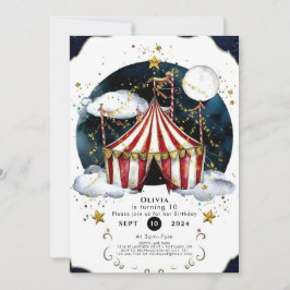Convites Crianças Circo Celestial Aniversário