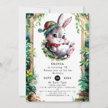 Crianças Coloridas Bunny Birthday