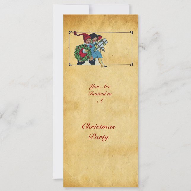 CONVITES CRIANÇAS COM PRESENTES DE NATAL - (Frente)