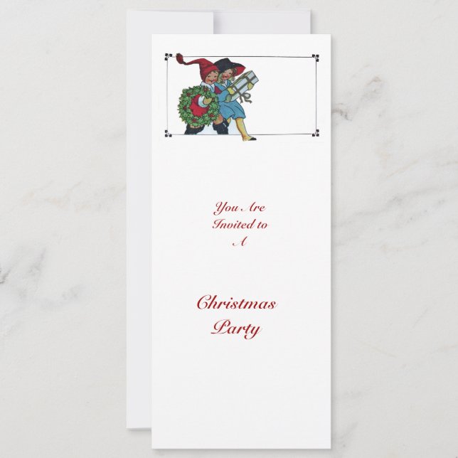 CONVITES CRIANÇAS COM PRESENTES DE NATAL - (Frente)