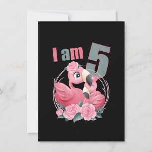 Convites Crianças de 5 anos Menina Flamin