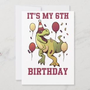 Convites Crianças de 6 anos de idade dinossauros aniversári