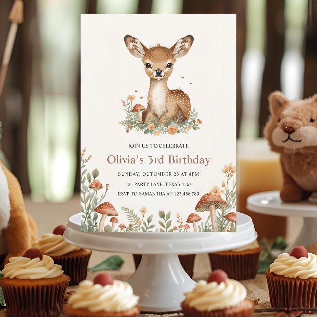 Convites Crianças De Animais Da Floresta Russa Do Aniversár (Criador carregado)