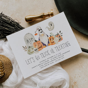 Convites Crianças de Tripulação Spooky, Grupo de Trapaça ou