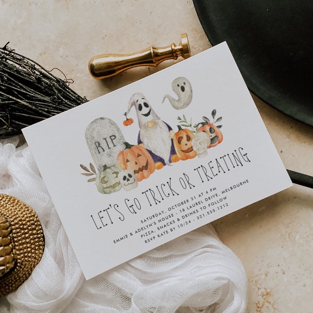 Convites Crianças de Tripulação Spooky, Grupo de Trapaça ou (Criador carregado)