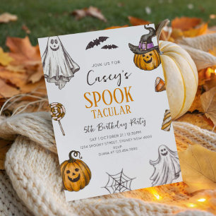 Convites Crianças Festa de aniversário de Dia das Bruxas Sp