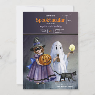 Convites Crianças na Festa de aniversário do Fusume Hallowe