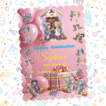 Crianças no Tema das Bruxas Convidam para Crianças