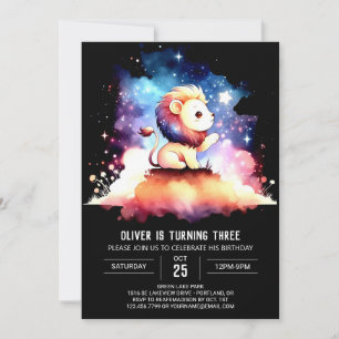 Convites Crianças Pastel Aniversário do Leão