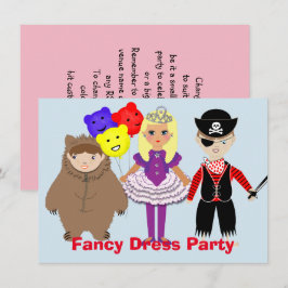 Convites Crianças, Rico Bonito Vestido Festa Ameaçada