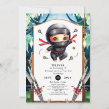 Crianças Simples Ninja Birthday