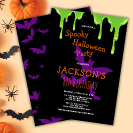 Convites Crianças Spooky Festa de aniversário de Halloween
