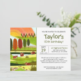 Convites Crianças Vacas do Planalto Querem Festa de anivers