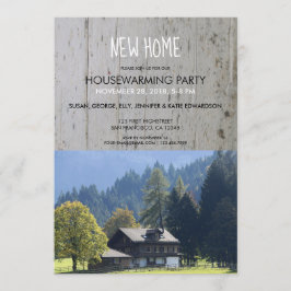 Convites Criar sua própria foto Home nova rústica do