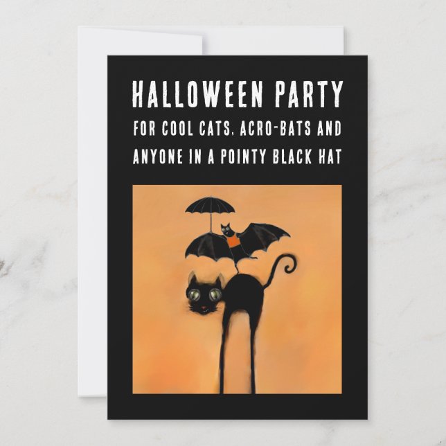 Convites criativos para festa de Halloween (Frente)