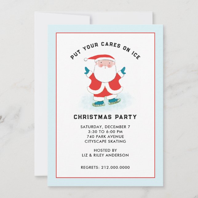 Convites criativos para festa de Natal (Frente)
