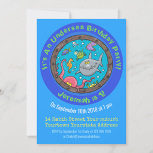 Convites Criaturas espinhosas do mar na cartografia dos fur