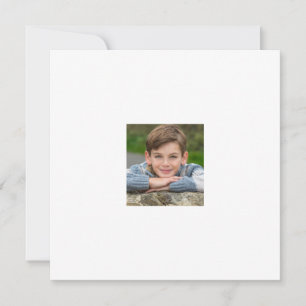 Convites Crie a Foto do Seu Filho Personalizada em Duas Fac
