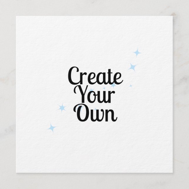 Convites Crie o Seu Próprio (Frente)