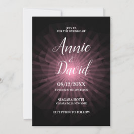 Convites Crie O Seu Próprio Casamento Poligon Sunburst