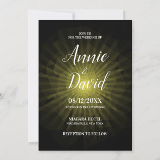 Convites Crie O Seu Próprio Casamento Poligon Sunburst