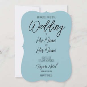 Convites Crie Seu Casamento Azul Personalizado