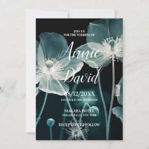 Convites Crie Seu Casamento De Flores Azuis Icy