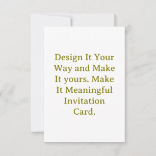 Convites Crie seu Personalizado 3,5" x 5" ao Quadrado