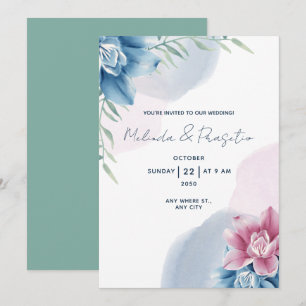 Convites Crie seu próprio Aquarela Personalizada com Casame